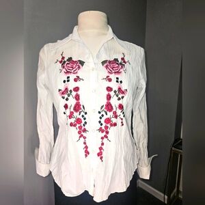 Sunny Leigh ladies embroidered blouse
